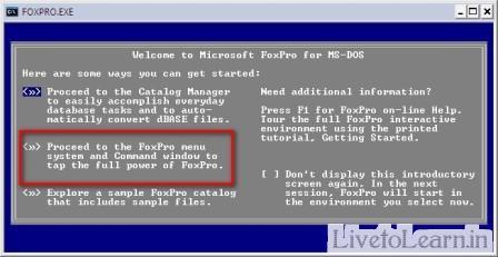 Microsoft Foxpro 2.6 for MS-DOS